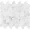 Msi Calacatta Blanco SAMPLE Polished Marble Mesh-Mounted Mosaic Tile ZOR-MD-0125-SAM - alternate 1